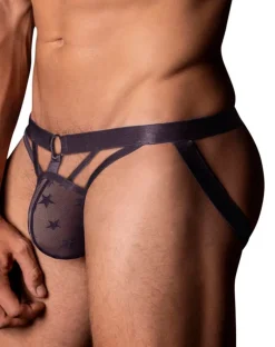 Male Power 386-291 Love Star Jock With Ring Purple