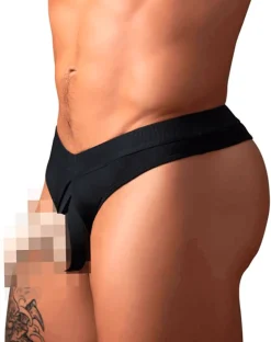Male Power 417-304 Open Ended Thong Black