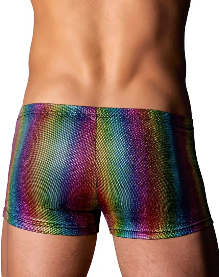 Male Power 132-297 Pack N Play Pocket Short Rainbow