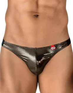 Pikante 2123 Glitters Thongs Black