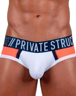 Private Structure Baut4388 Athlete Mini Briefs White