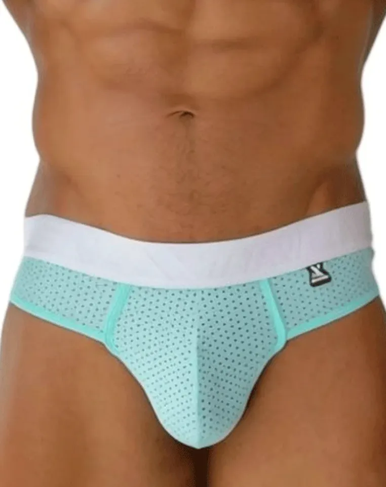 Xtremen 91268 Elite Athletic Micro-perforated Performance Thongs Seawater