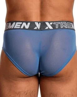 Xtremen 91262 Microfiber Mesh Briefs Blue