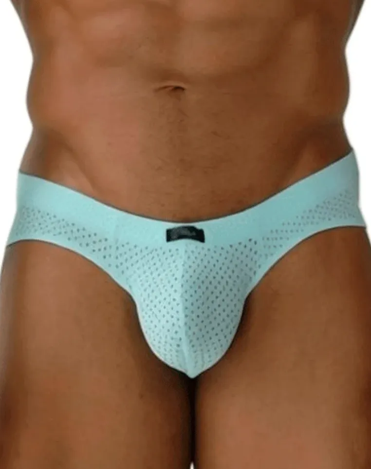 Xtremen 91270 Sleek Low-rise Perforated Briefs Seawater