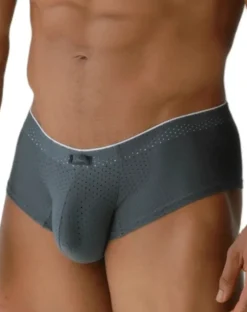 Xtremen 91269 Sleek V-cut Performance Mesh Briefs Gray