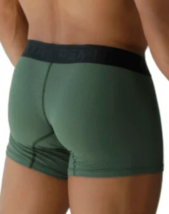 Xtremen 91251 Xtremen Micro-perforated Boxer Briefs Military Green