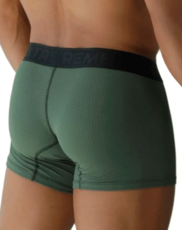 Xtremen 91251 Xtremen Micro-perforated Boxer Briefs Military Green