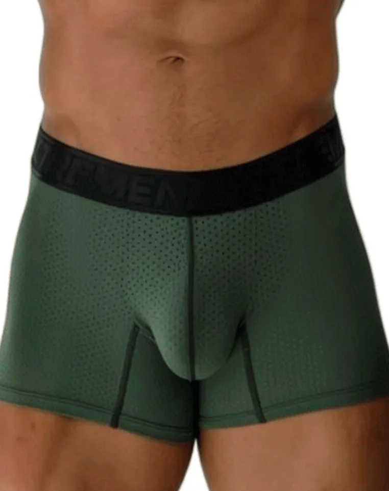 Xtremen 91251 Xtremen Micro-perforated Boxer Briefs Military Green